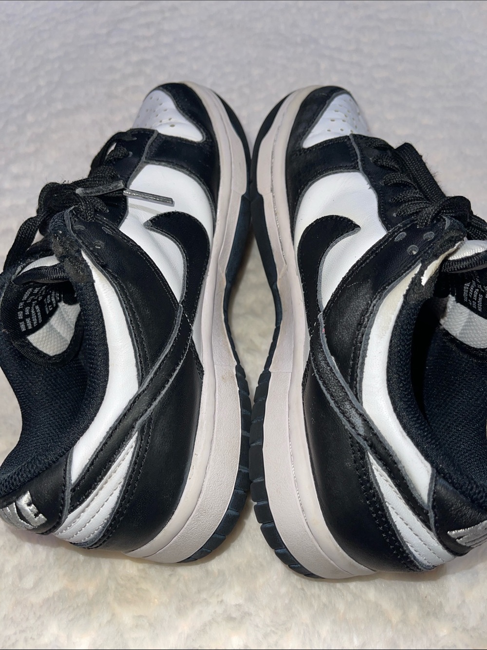 Nike Dunk Black and White Low-Top Sneakers - Picture 6 of 11